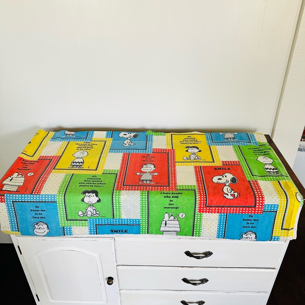 Peanuts vintage full flat sheet